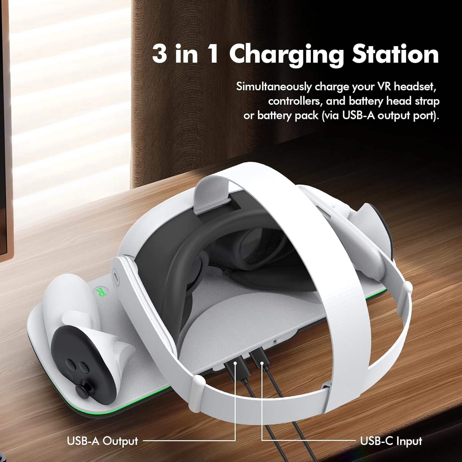 Dobe TY-3868 Charging Dock Compatible with Meta Oculus Quest 3/3S Dobe TY-3868 Charging Dock Compatible with Meta Oculus Quest 3/3S